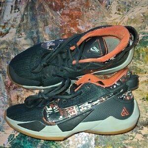 Nike Black and Orange Athletic Shoes